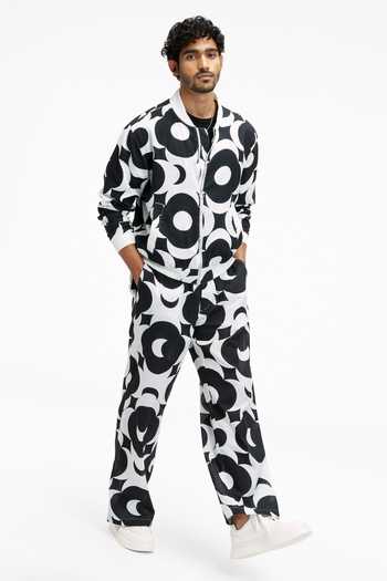 Terra Luna Berghain Organic Handloom Cotton Printed Jacket 