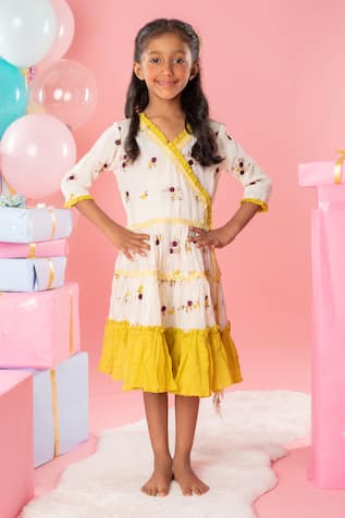 Kirti Agarwal - Pret N Couture Floral Embroidered Dress 