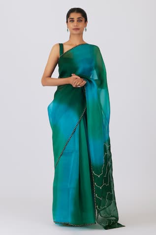 Shimai Jayachandra Whispering Waves Saree With Blouse 