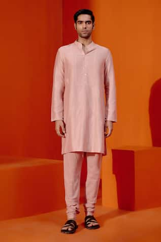 Devnaagri Scattered Butti Embroidered Kurta With Churidar 