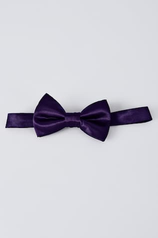 Bubber Couture Amethyst Satin Bow Tie 