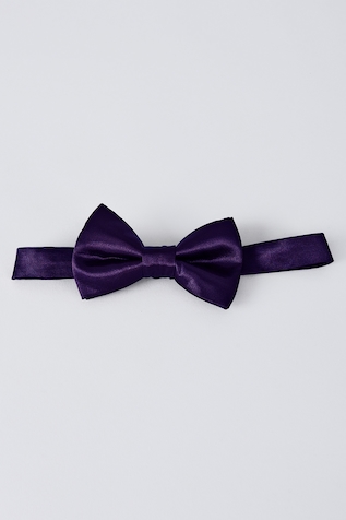 Bubber Couture Amethyst Satin Bow Tie