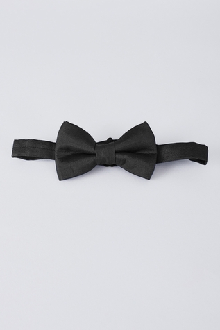 Bubber Couture Coal Pure Silk Bow Tie