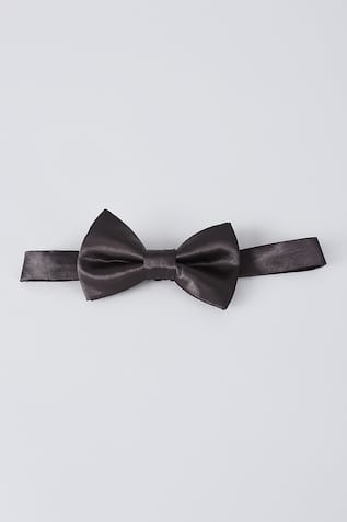 Bubber Couture Ebony Satin Bow Tie 