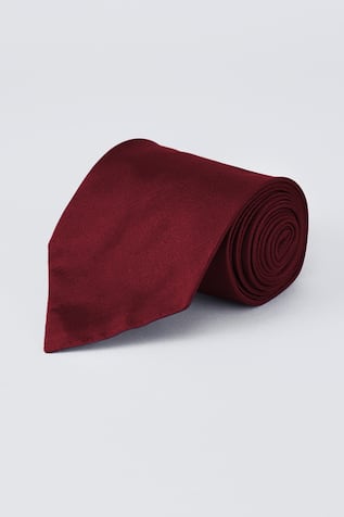 Bubber Couture Pure Silk Plain Necktie 