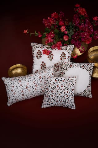 Chanderi Cushion Cover with Filler Single Pc 