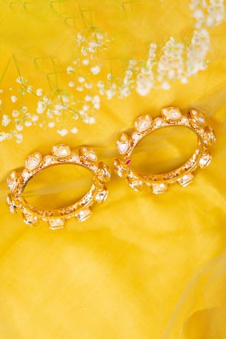 Pacheli Studded Kada - Set of 2 