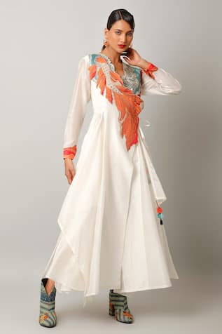 Embroidered Angarkha & Pant Set 