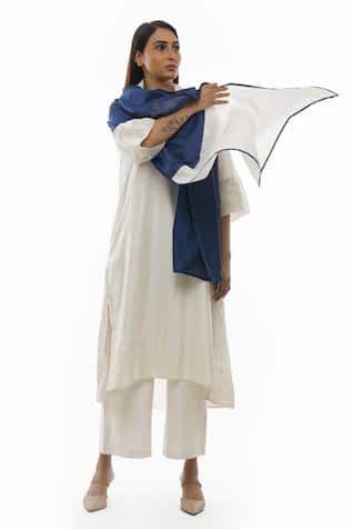 Khat Floral Thread Embroidered Tunic Pant Set 