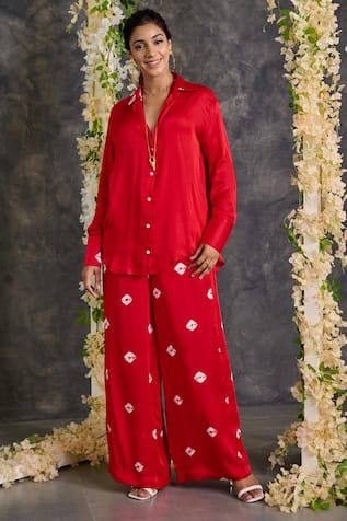 Gulaal Bandhani Print Shirt & Pant Set 