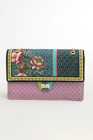 The Garnish Company Aconite Tile Print Sling Bag 