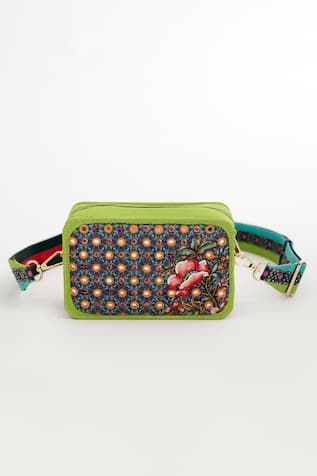 The Garnish Company Anemone Tile Print Camera Bag 