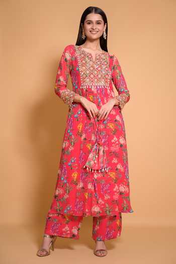 Seams Pret And Couture Freya Floral Print Kurta & Pant Set 