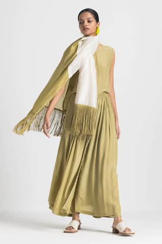 Three Top Overlay Pant Set 