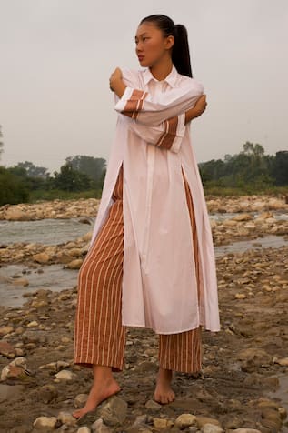 THREE Wide Sleeve Long Tunic With Pant 