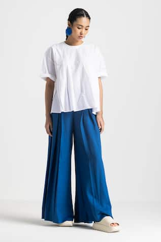 THREE Inverted Pleat Palazzo 