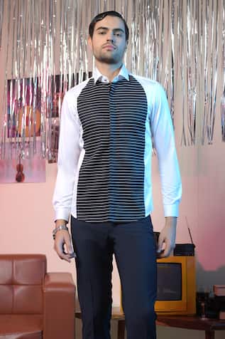 Abkasa Cassette Colourblock Panel Shirt 