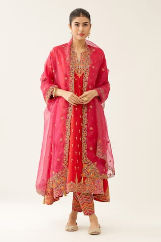 Kora Embroidered Kurta Salwar Set 