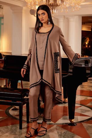 Shop Beige designer Lace Jumpsuits for Women Online | Aza Fashions