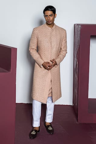 Contrast By Parth Nargis Embroidered Sherwani Set 