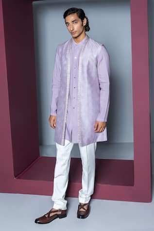 Contrast By Parth Noor Zari & Sitaara Work Kurta Set 