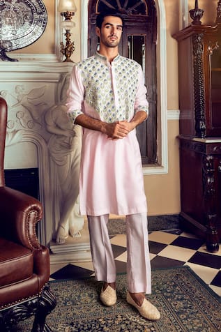 DiyaRajvvir Floral Embroidered Kurta Set 