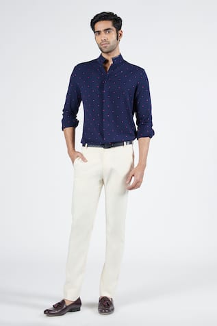 Thread Embroidered Shirt 