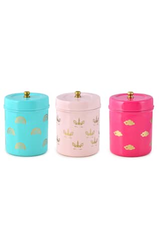 Stainless Steel Unicorn Prints Canister - 3 Pcs 
