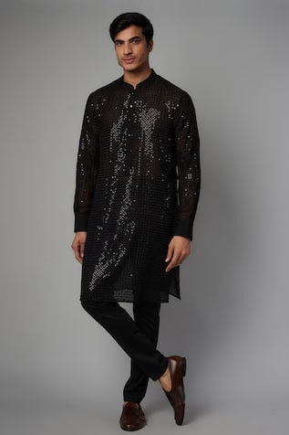 Rabani & Rakha Jaal Work Kurta & Pant Set 