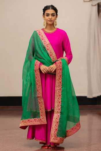 Mimamsaa Veda Embroidered Anarkali Set 