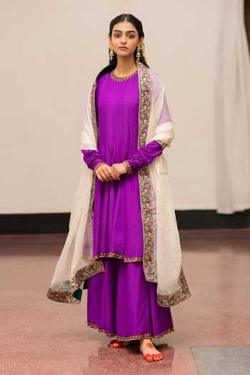 Mimamsaa Geeta Munga Silk Anarkali Pant Set 