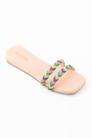 Bead Strap Embellished Flats 
