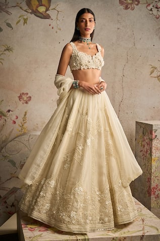 Ridhi Mehra Grace Pearl Embroidered Lehenga Set 
