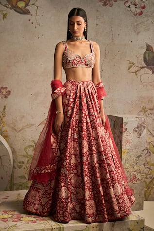 Ridhi Mehra Demi Floral Print Lehenga Set 