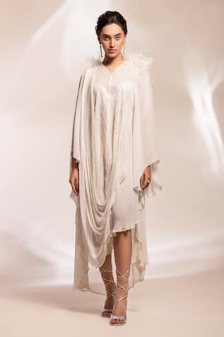 GEE SIN by Geetanjali Singh Embellished Draped Kaftan 