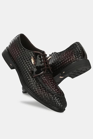 Lafattio Textured Lace Up Shoes 