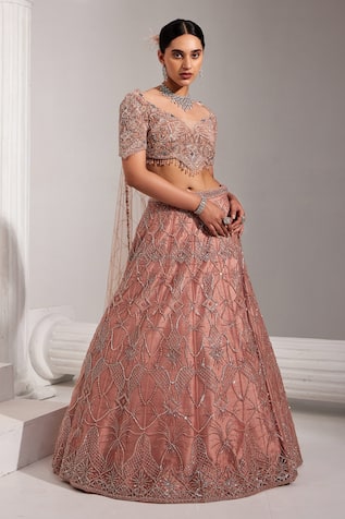 SWATI WADHWANI COUTURE Embroidered Bridal Lehenga Set 