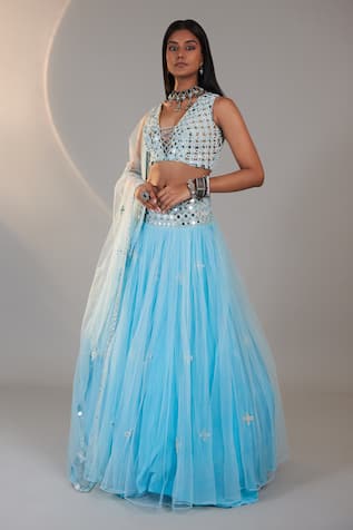 Mirror Embellished Lehenga 