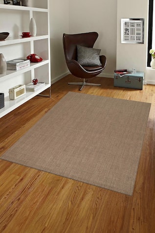 Fudge Textured Square Shaped Rug 