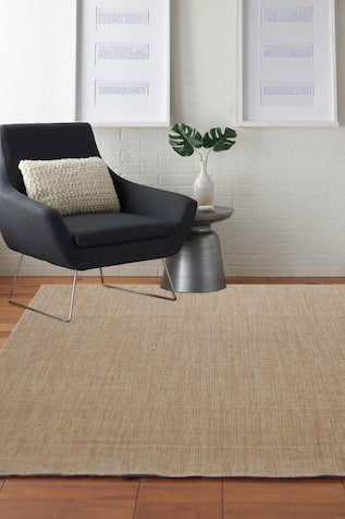 Sandstone Rectangle Shaped Woven Rug 