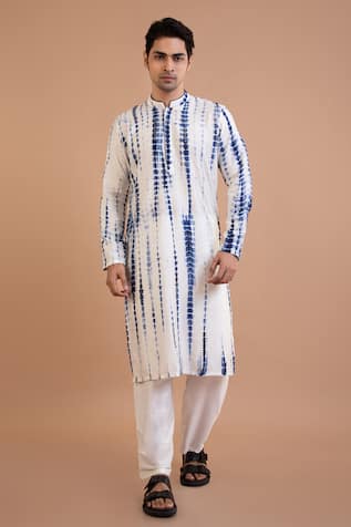 Priyanka Haralalka Tie & Dye Mirror Work Kurta & Pant Set 