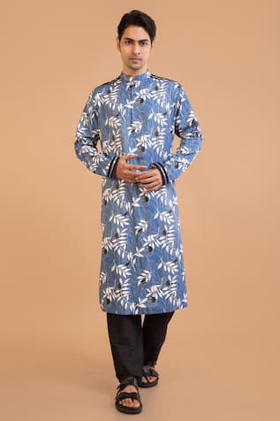 Priyanka Haralalka Monkey Print Kurta With Pyjama 