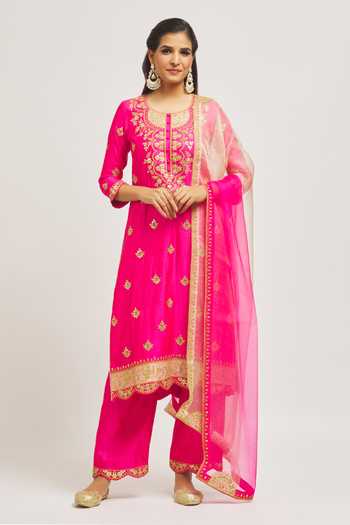 Surbhi Shah Marori Patchwork Kurta Pant Set 