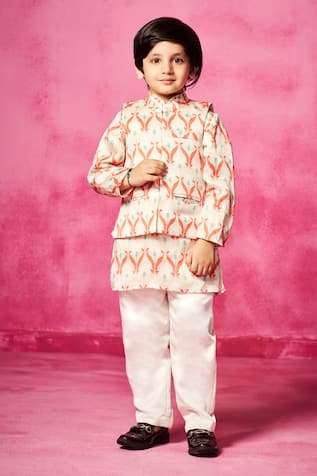 Neha Gursahani Printed Bundi & Kurta Set 