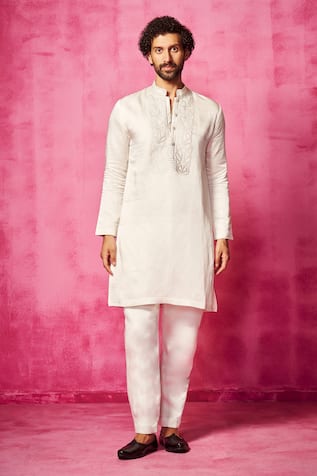 Neha Gursahani Yoke Embroidered Kurta & Pant Set 