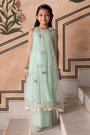 Shop cute Diwali gowns for girls online at Aza Fashions