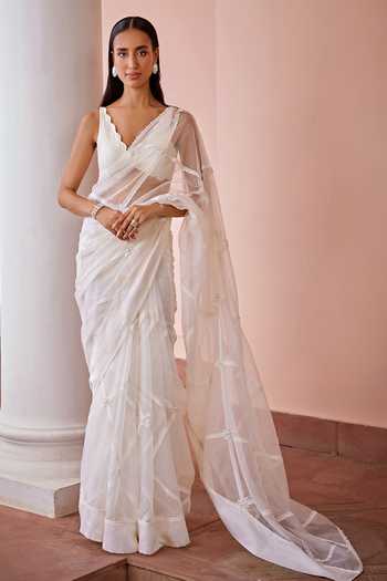 Ohaila Khan Kiah Laced Saree With Blouse 