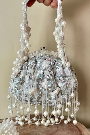 Nayaab By Sonia Sequin Embellished Potli Bag 
