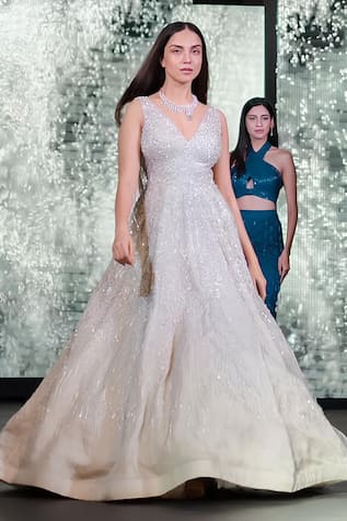 Varun Chakkilam Moonlight Embroidered Gown 