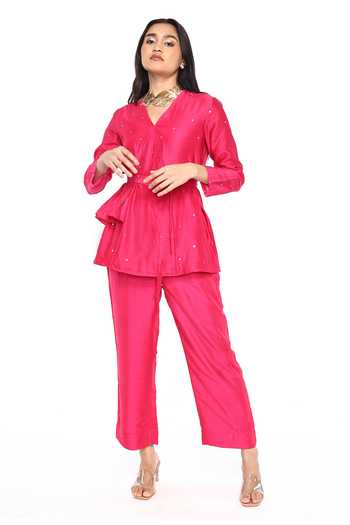 Komal Shah Badla Embroidered Top & Pant Set 